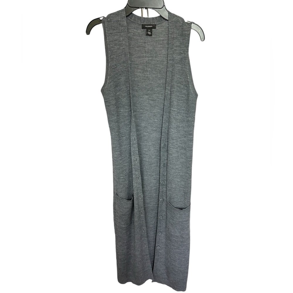 Halogen Long Merino Wool Sweater Vest Size XS - Picture 3 of 11